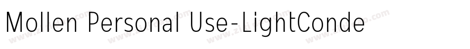 Mollen Personal Use-LightCondensed字体转换